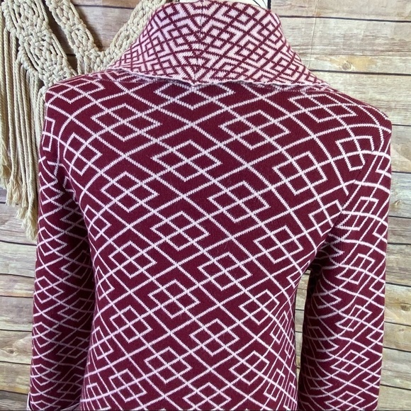 Anthropologie | Moth ‘Galena’ Cowl Neck Alpaca Printed Pullover Sweater Top - Picture 6 of 9